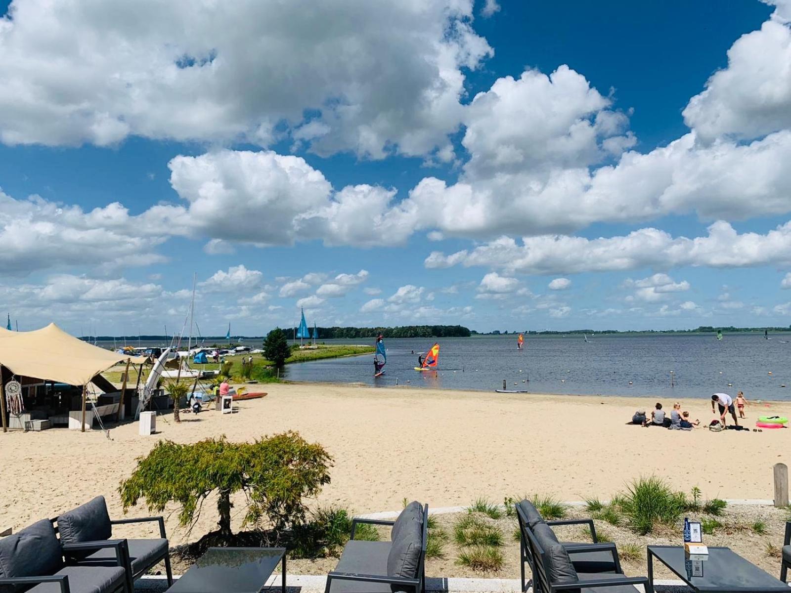 Badhoophuizen 6-Per Bungalow Veluwemeer Trampoline Hulshorst Bagian luar foto